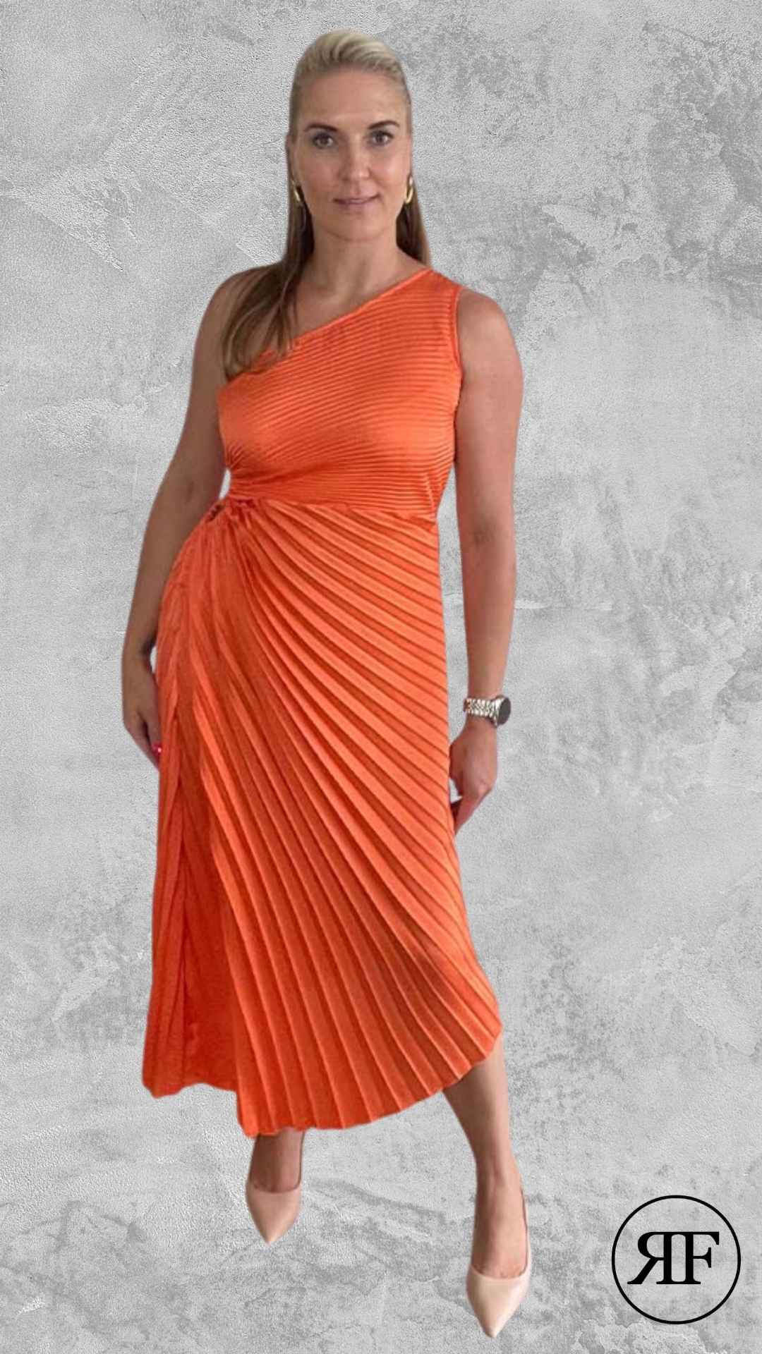 Oranje jurk